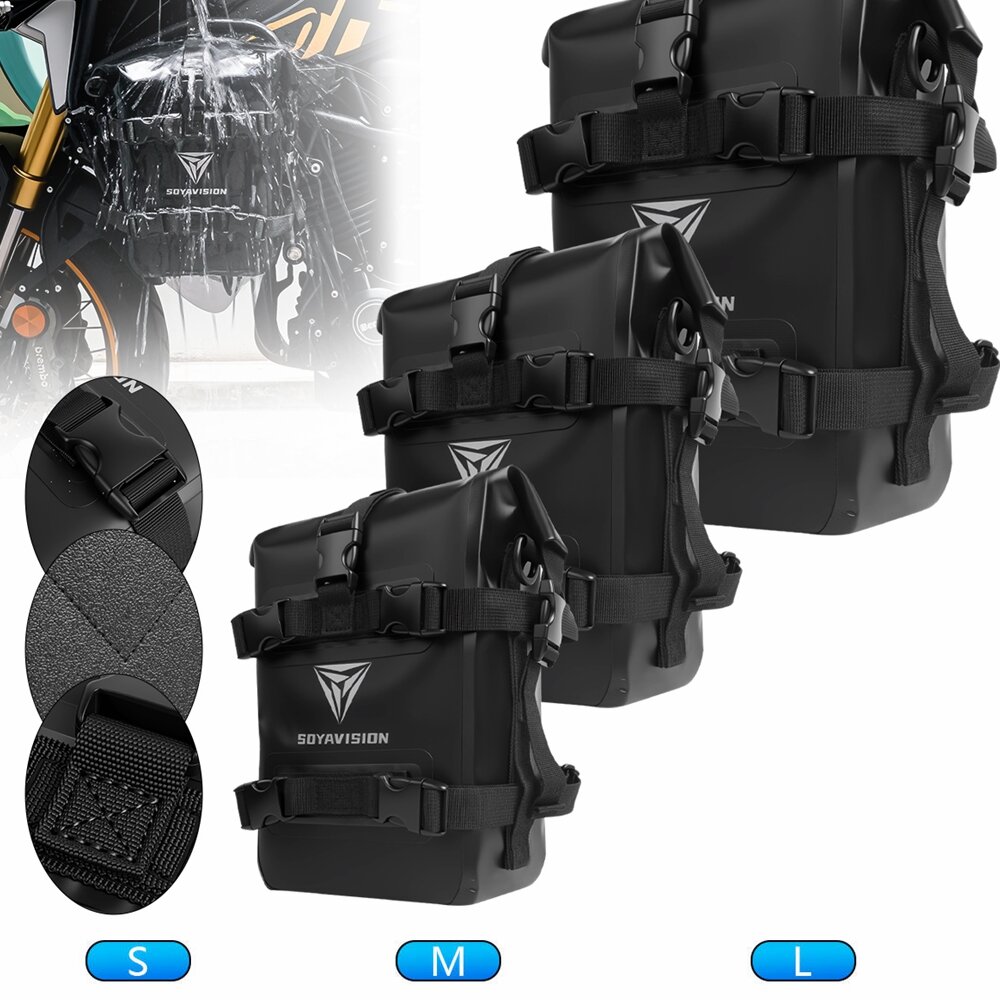 Motorcycle Crash Bar Waterproof Dry Bag - Outdoor Tank Side Bag Motorcycle Saddle