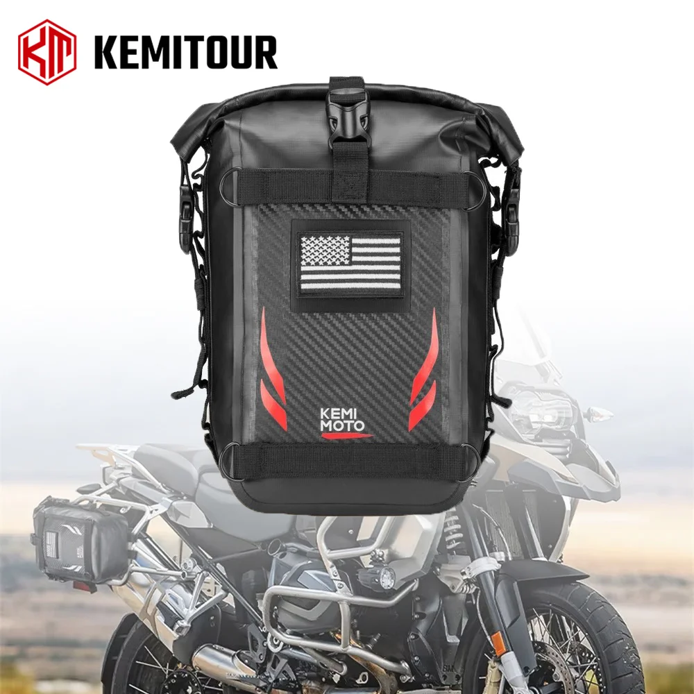 Motorcycle Crash Bar Waterproof Dry Bag - Motorcycle Waterproof Side Bag 6.5L Outdoor