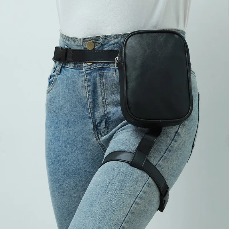 Motorcycle Leg Bag Drop Thigh Pouch - Peicees Womens Drop Leg Bag with