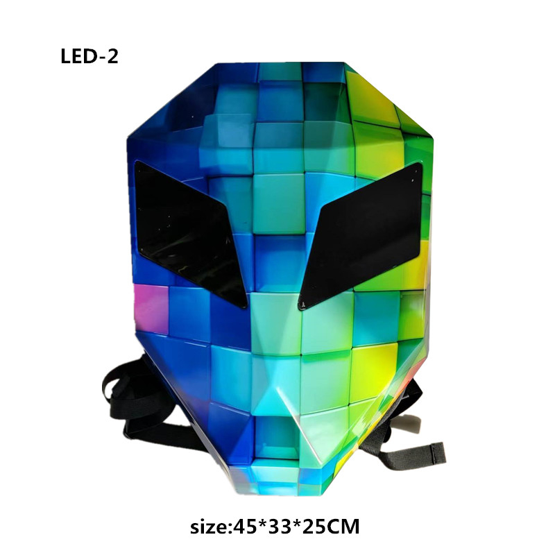 Motorcycle Helmet Backpack Waterproof Led - LED Backpack Motorcycle helmet bag Riding