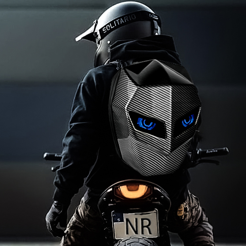 Motorcycle Helmet Backpack Waterproof Led - NR SPARK Motorcycle Backpack LED Eyes