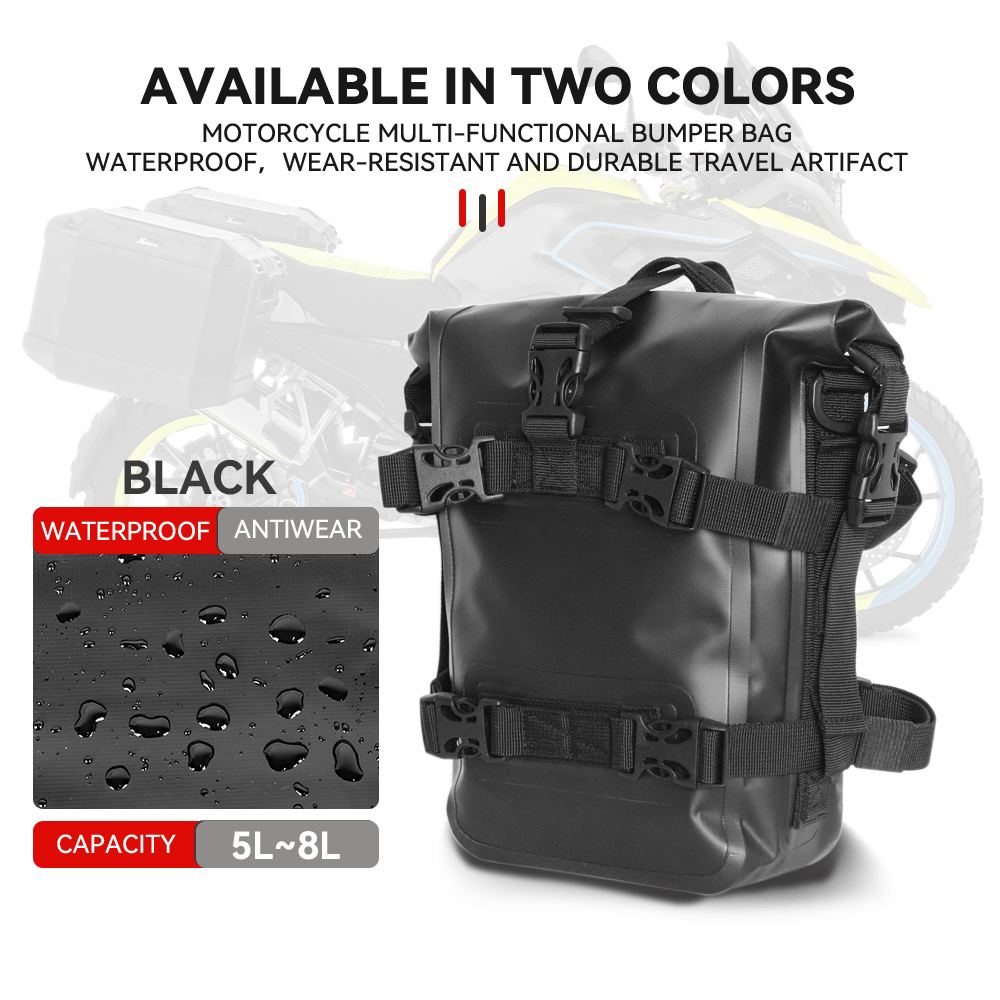Motorcycle Bumper Crash Bar Ba - Motorcycle Crash Bar Waterproof Dry Bag recension och pris