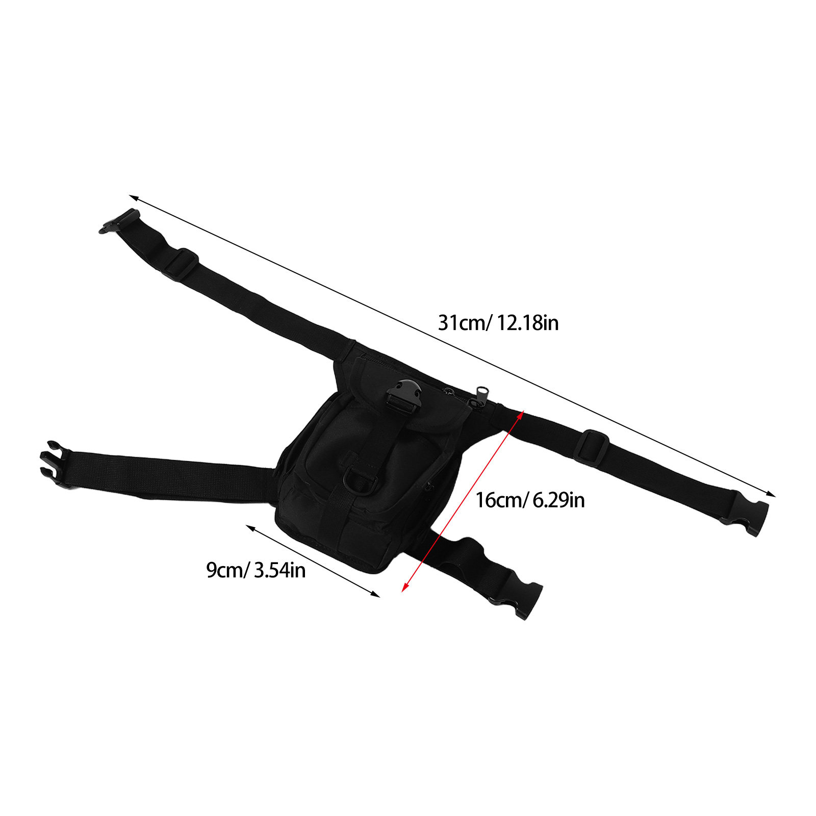 Black Motorcycle Drop Leg Bag  - Motorcycle Leg Bag Drop Thigh Pouch recension och pris