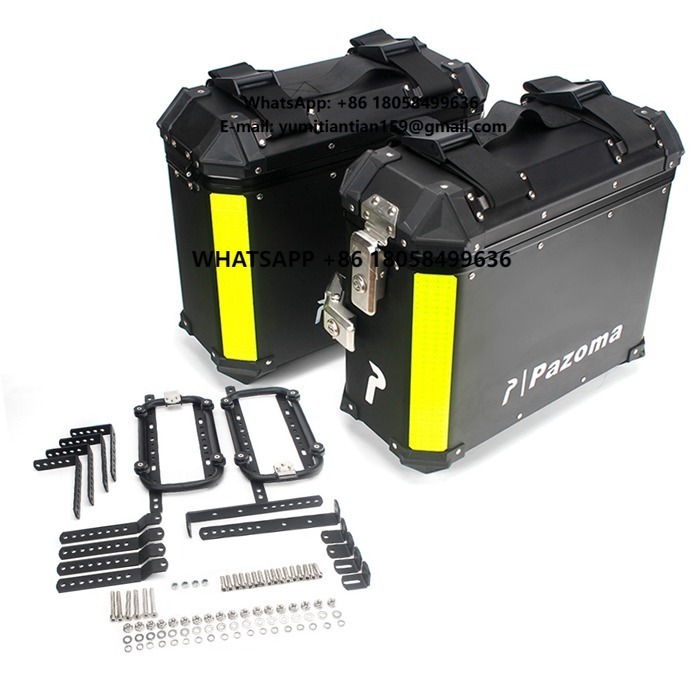 2pcs Aluminum Side Panniers Bo - Motorcycle Saddlebags Hard Luggage Panniers recension och pris