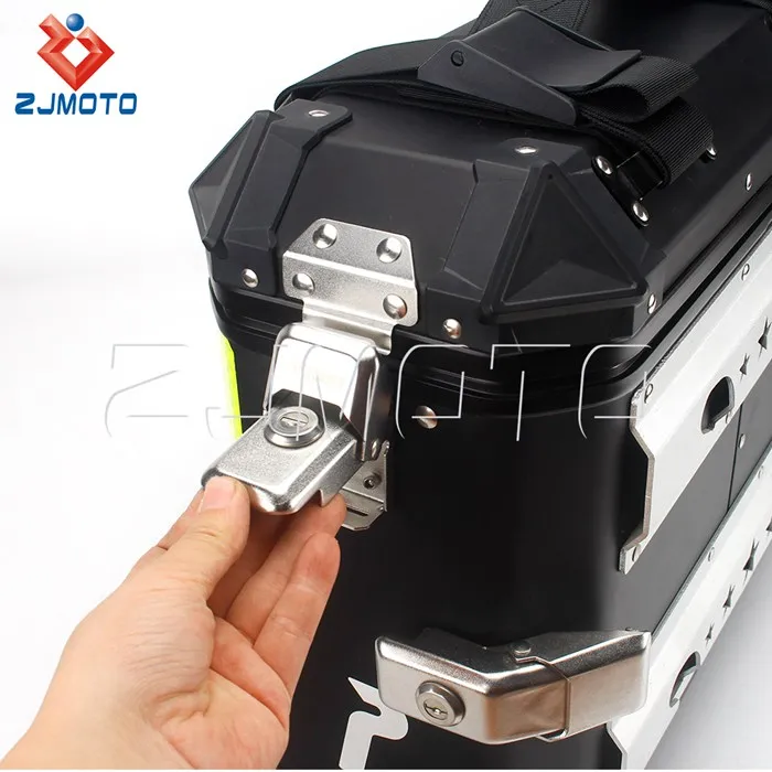 2pcs Aluminum Side Panniers Bo - Motorcycle Saddlebags Hard Luggage Panniers recension och pris