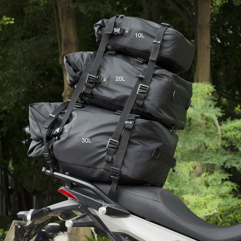 CUCYMA Motorcycle Rear Seat Ba - Motorcycle Tail Bag Waterproof Roll Top recension och pris