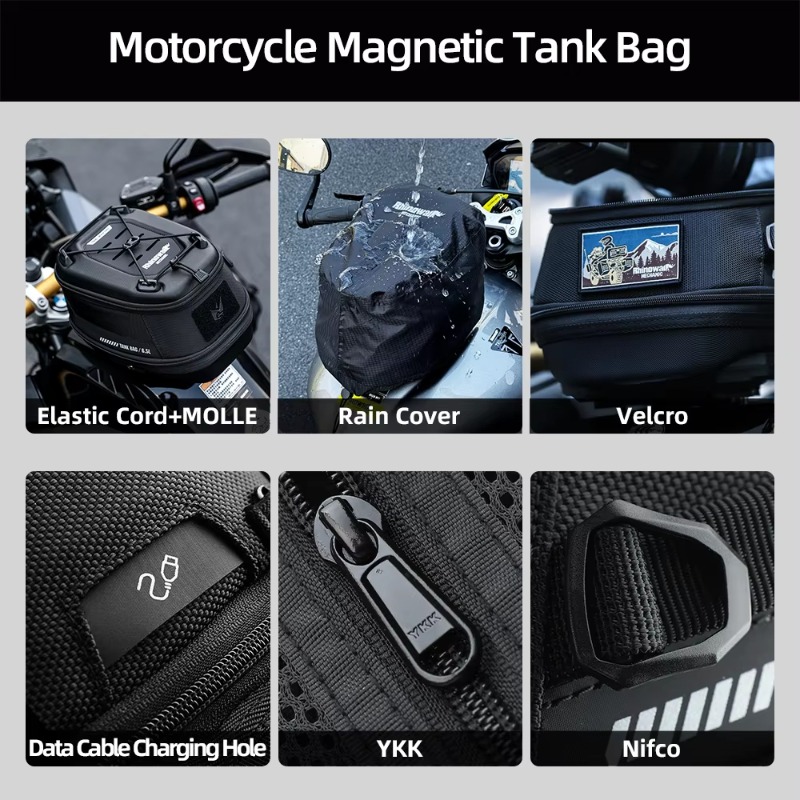 For SUZUKI V-Strom 250 650 850 - Motorcycle Tank Bag Magnetic Quick Release recension och pris