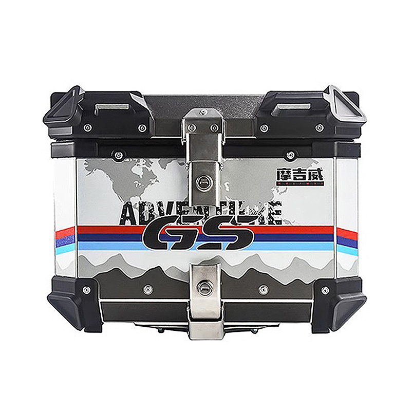 Motorcycle Rear Trunk Aluminum - Aluminum Top Case Luggage Box 45L 55L recension och pris