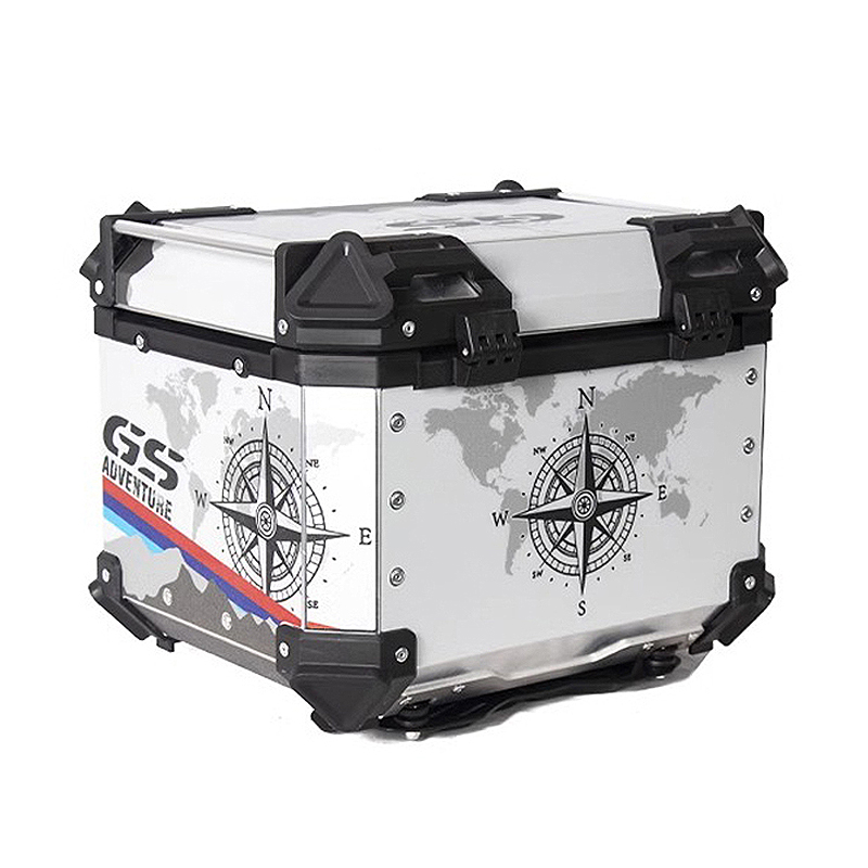 Motorcycle Rear Trunk Aluminum - Aluminum Top Case Luggage Box 45L 55L recension och pris