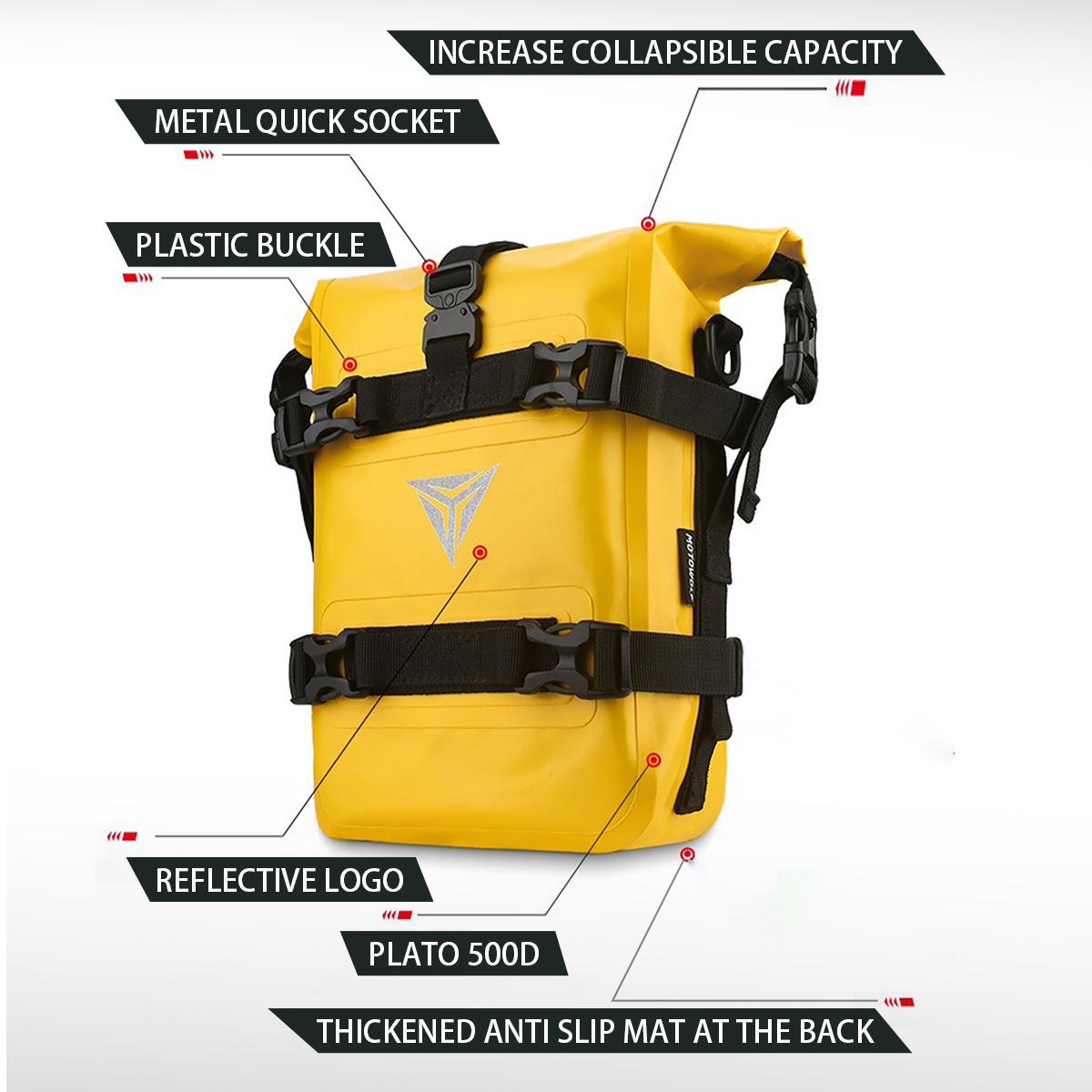 Outdoor Tank Side Bag Motorcyc - Motorcycle Crash Bar Waterproof Dry Bag recension och pris