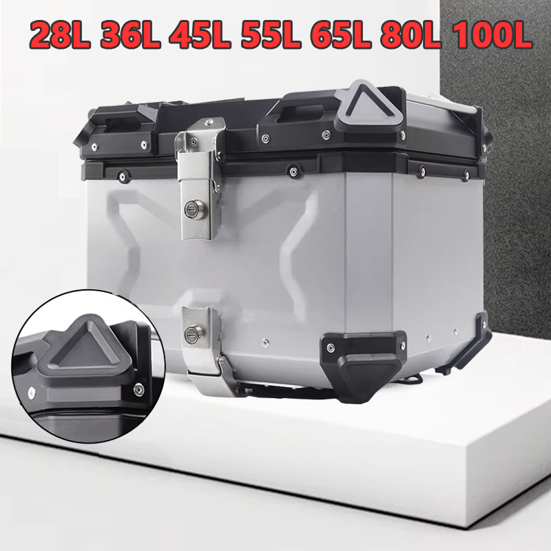 Aluminum Motorcycle Tail Box W - Aluminum Top Case Luggage Box 45L 55L recension och pris