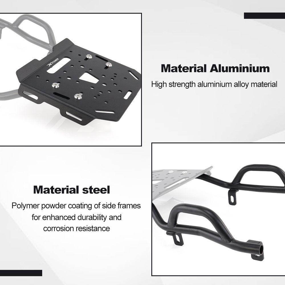 Motorcycle Rear Luggage Rack F - Motorcycle Luggage Rack Rear Carrier Steel recension och pris