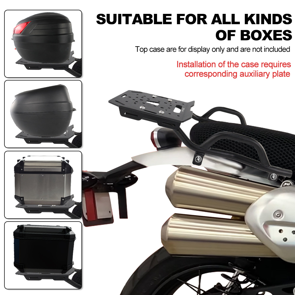 Motorcycle Rear Luggage Rack F - Motorcycle Luggage Rack Rear Carrier Steel recension och pris