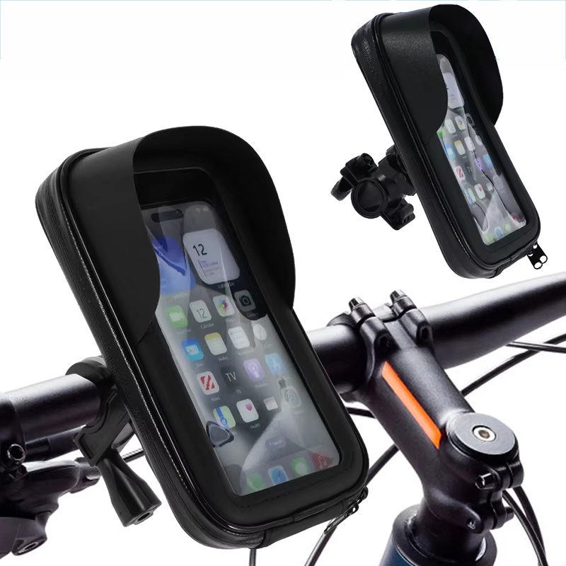 Bike Phone Stand Bag Motorcycl - Waterproof Motorcycle Handlebar Bag Pouch recension och pris