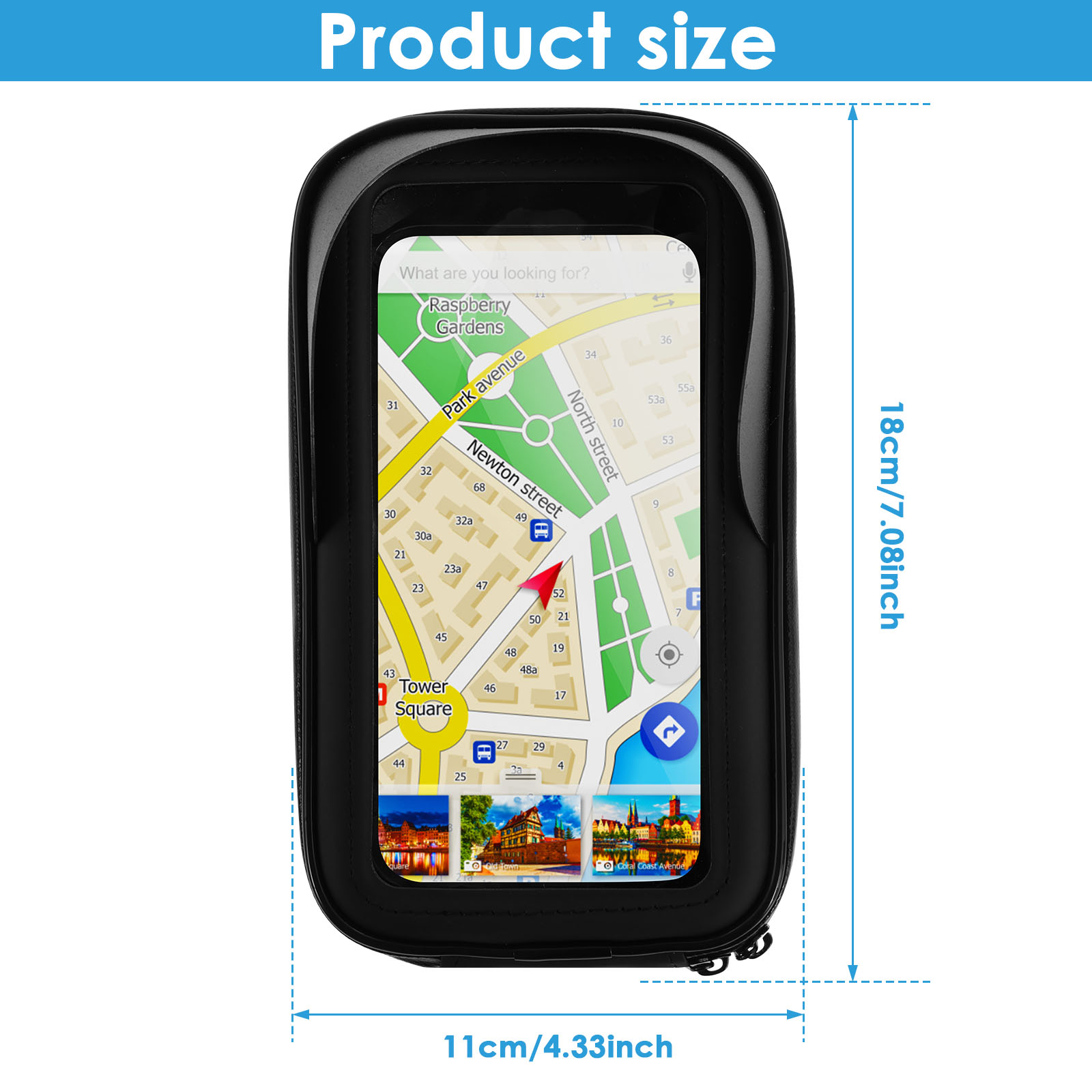 Motorcycle Bike Phone Holder B - Waterproof Motorcycle Handlebar Bag Pouch recension och pris