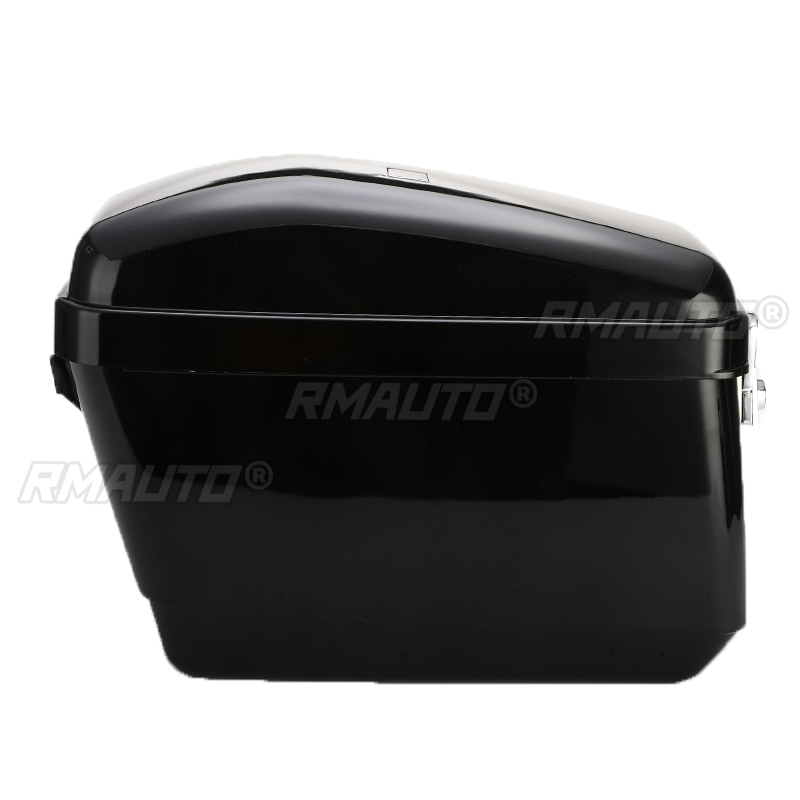 1 Pair Universal 30L Black/Whi - Motorcycle Saddlebags Hard Luggage Panniers recension och pris