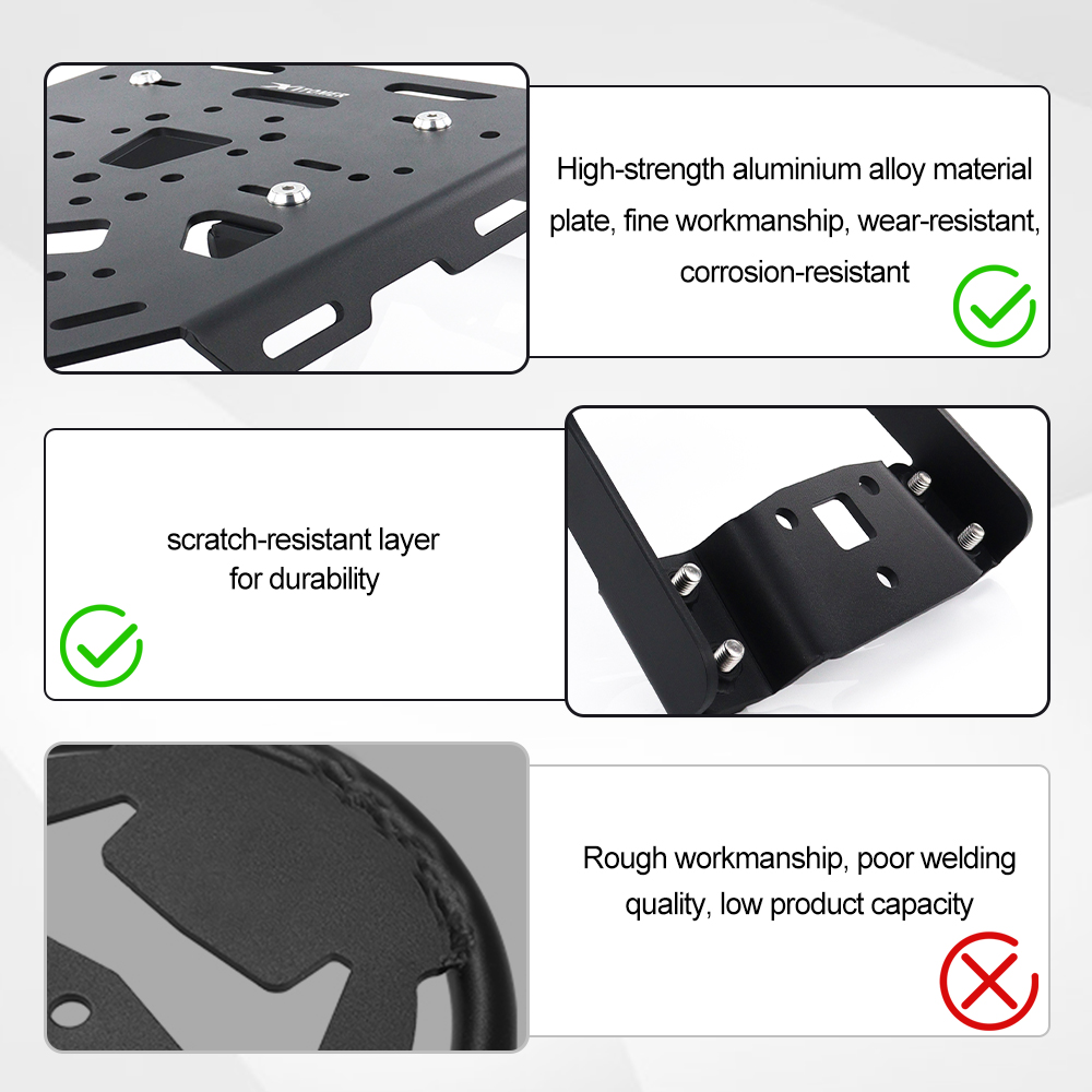 Motorcycle Rear Luggage Rack R - Motorcycle Luggage Rack Rear Carrier Steel recension och pris