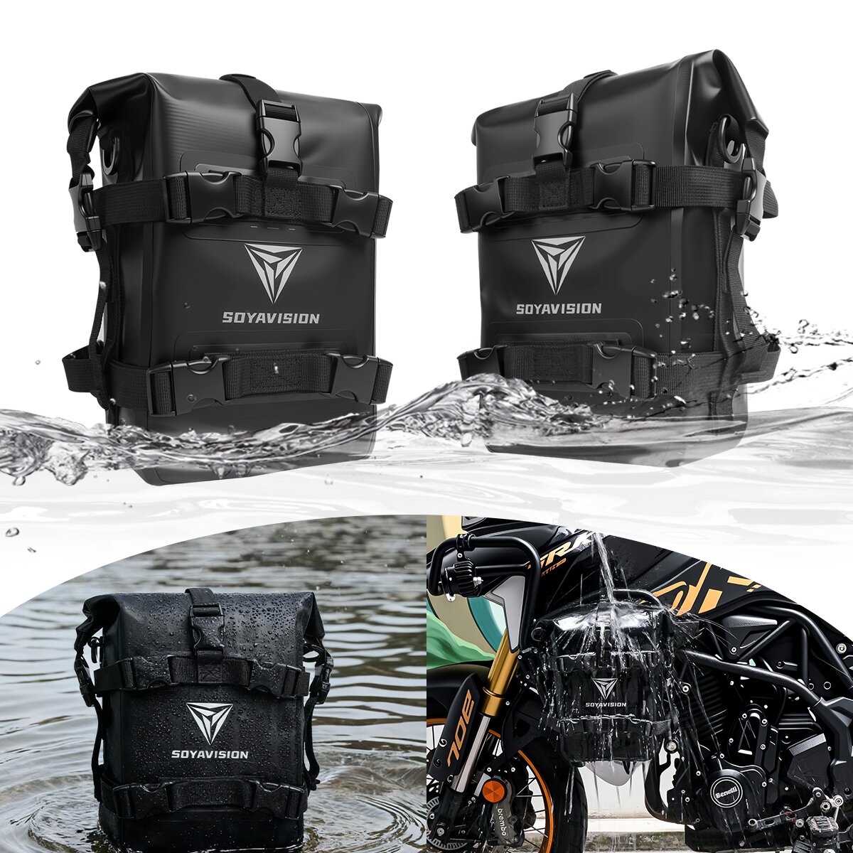 Outdoor Tank Side Bag Motorcyc - Motorcycle Crash Bar Waterproof Dry Bag recension och pris