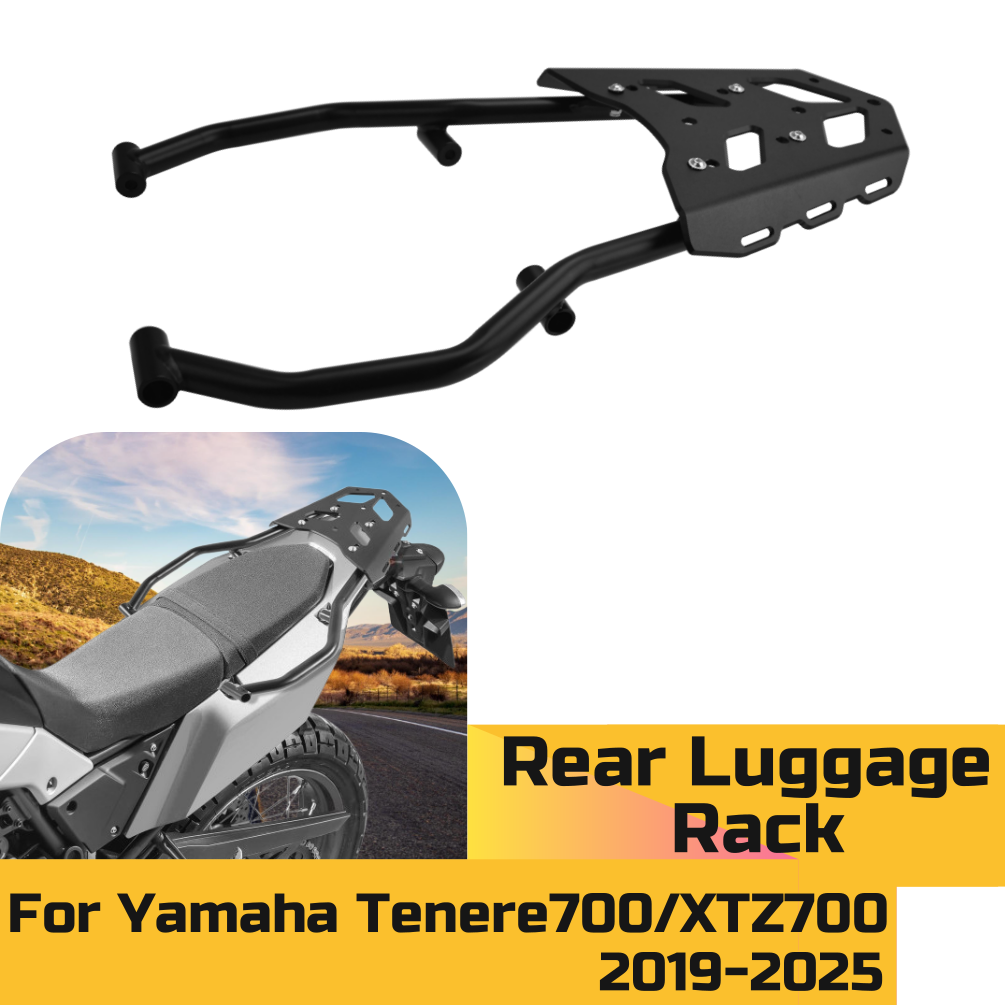 For Yamaha Tenere700 2019-2025 - Motorcycle Luggage Rack Rear Carrier Steel recension och pris