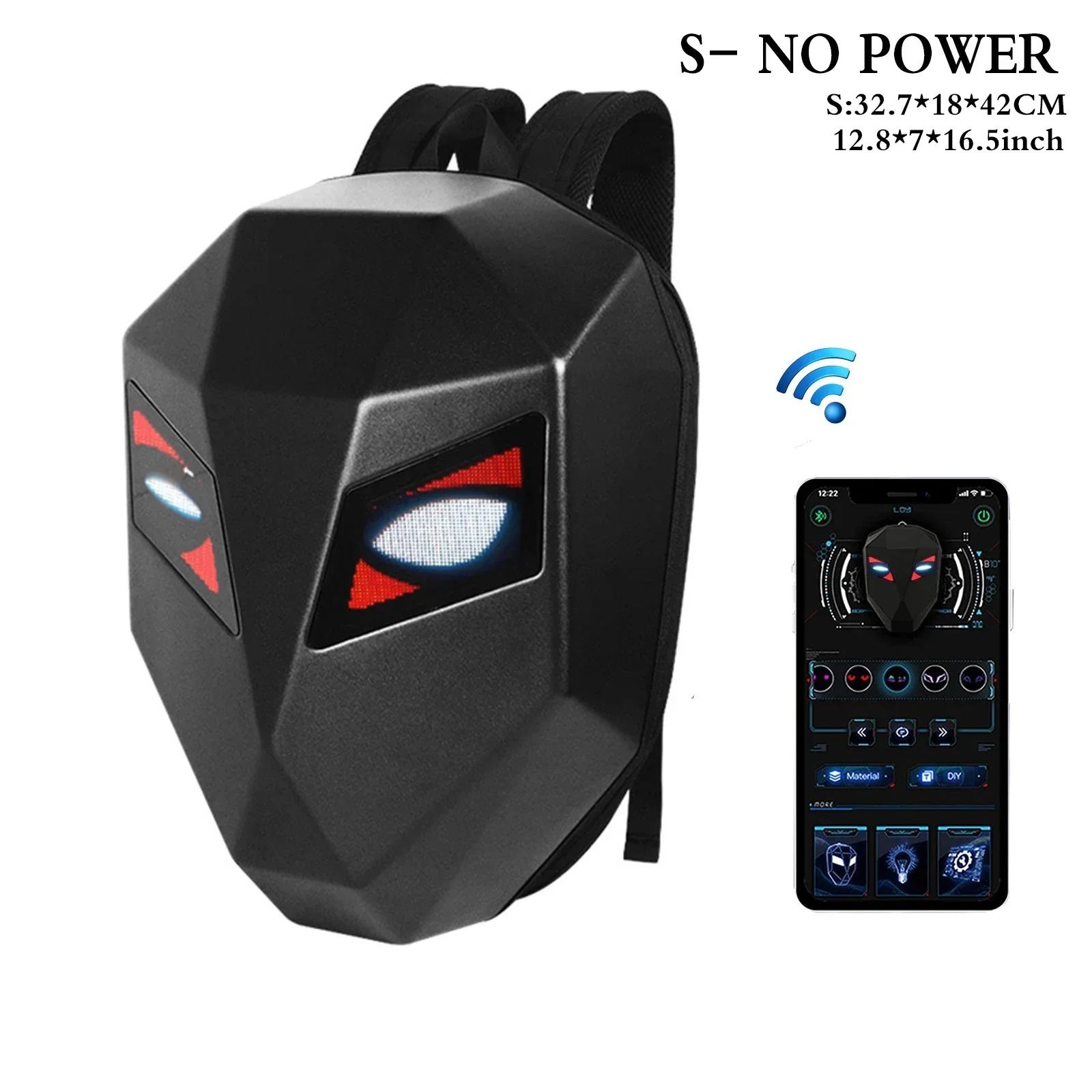 Knight Cycling Backpack with E - Motorcycle Helmet Backpack Waterproof Led recension och pris