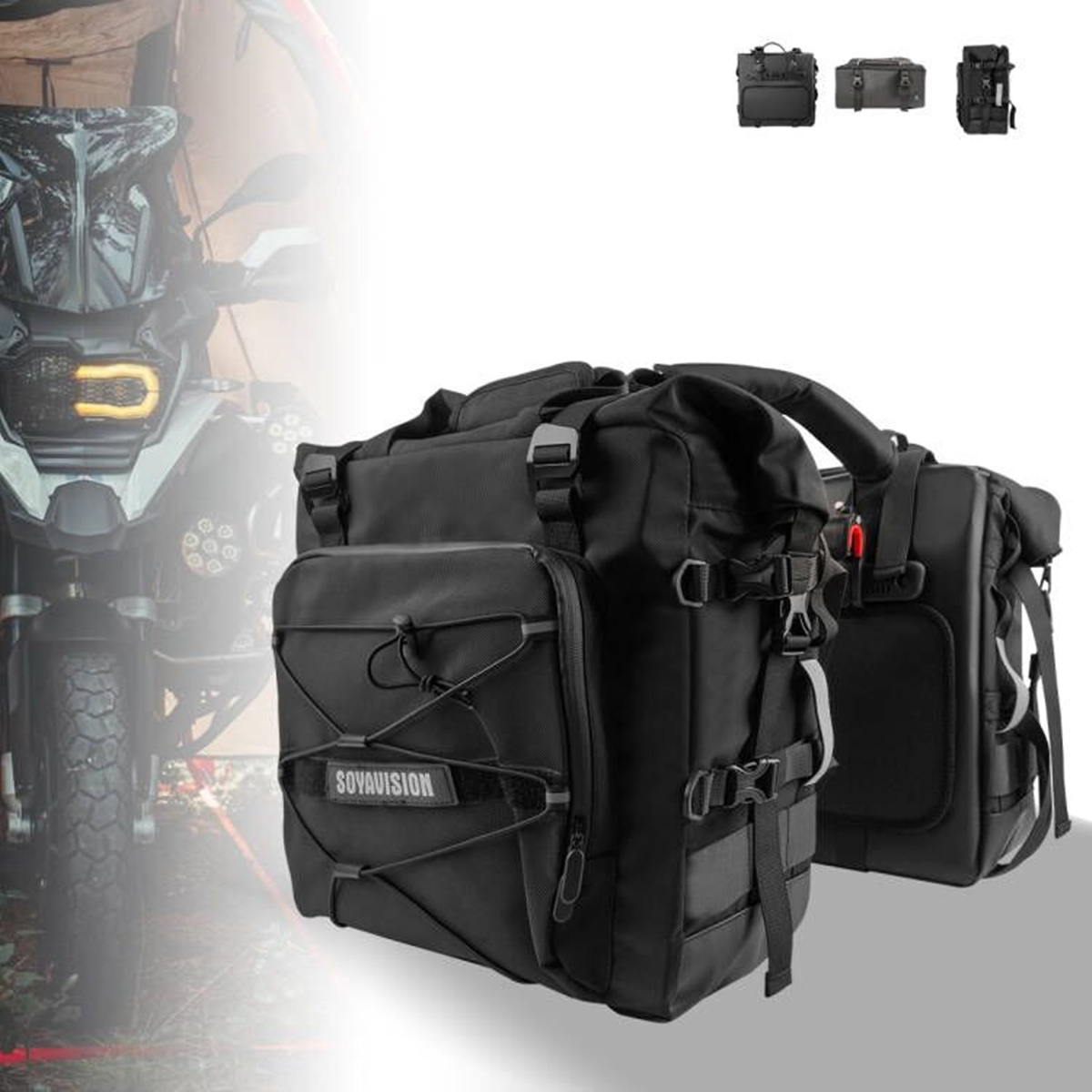 Motorcycle Saddle Bag Waterpro - Motorcycle Saddlebags Hard Luggage Panniers recension och pris