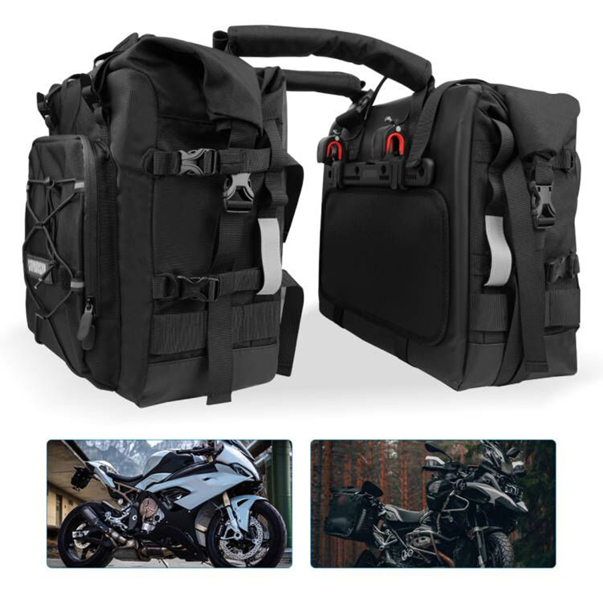 Motorcycle Saddle Bag Waterpro - Motorcycle Saddlebags Hard Luggage Panniers recension och pris
