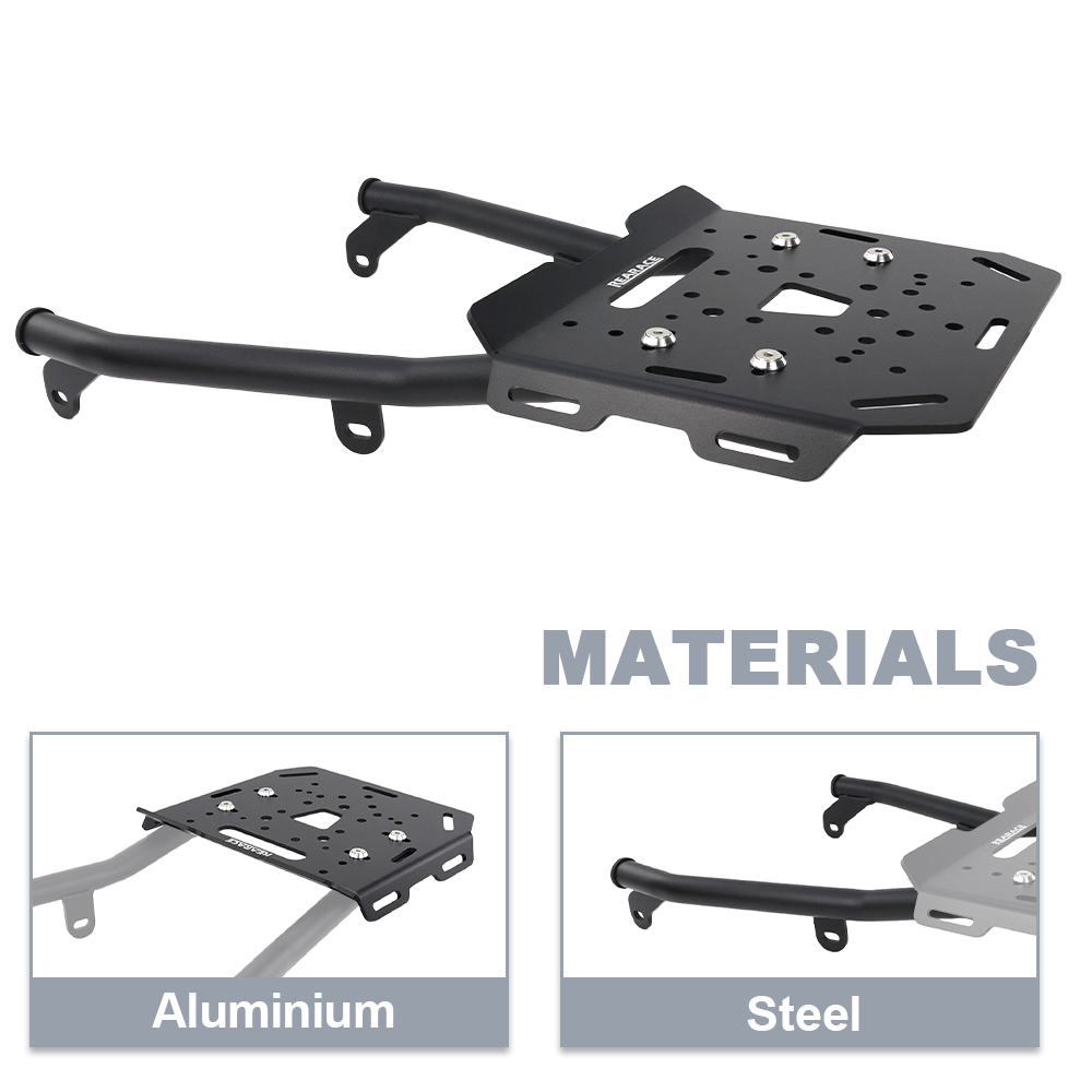 Motorcycle Rear Luggage Rack C - Motorcycle Luggage Rack Rear Carrier Steel recension och pris