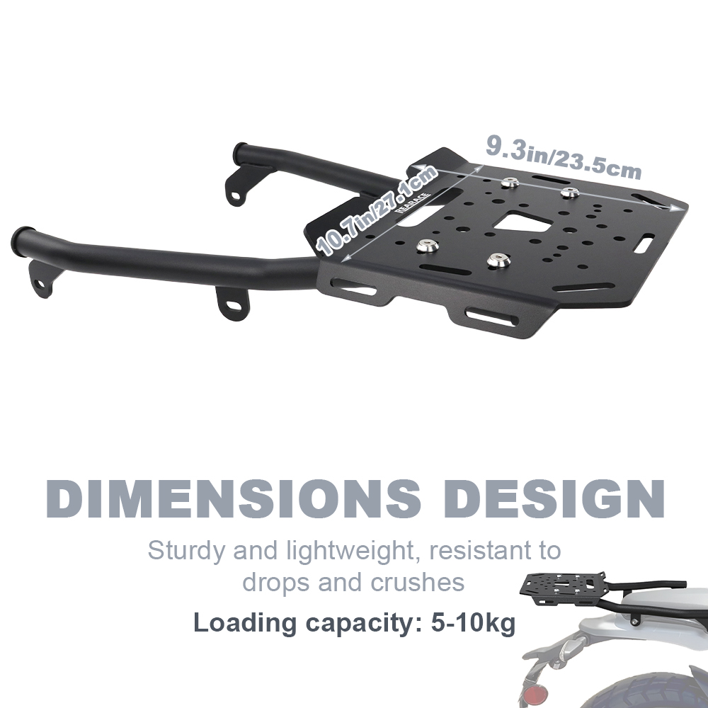 Motorcycle Rear Luggage Rack C - Motorcycle Luggage Rack Rear Carrier Steel recension och pris