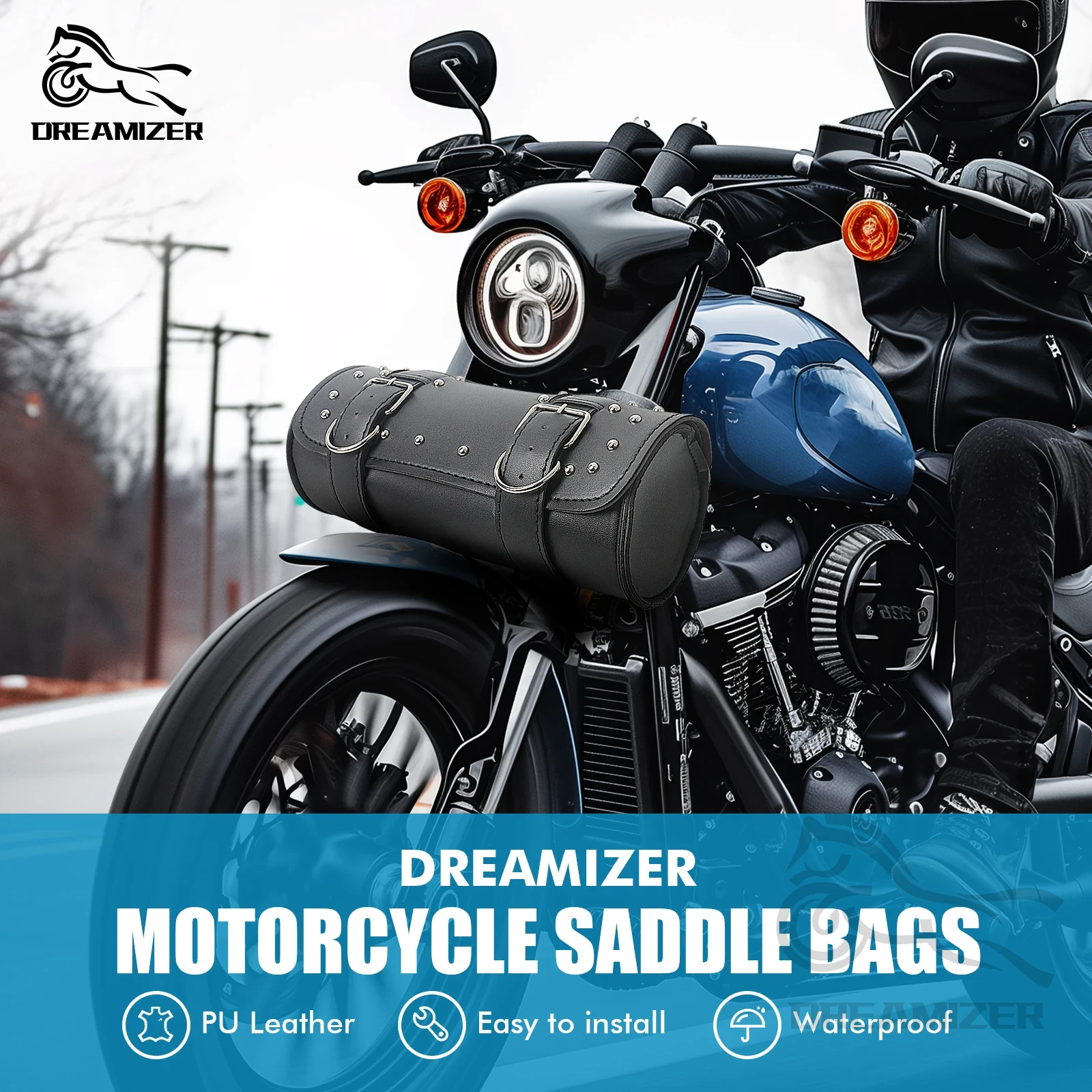 Motorcycle Front Fork Tool Tai - Waterproof Motorcycle Handlebar Bag Pouch recension och pris
