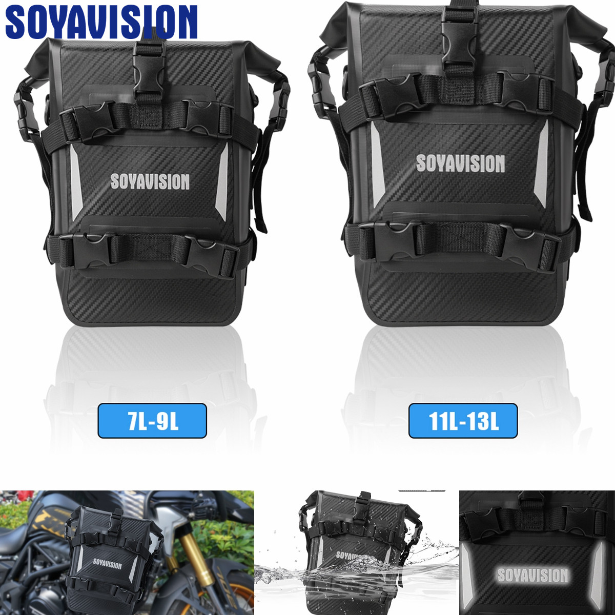 Reflective Motorcycle Dry Bag  - Motorcycle Crash Bar Waterproof Dry Bag recension och pris