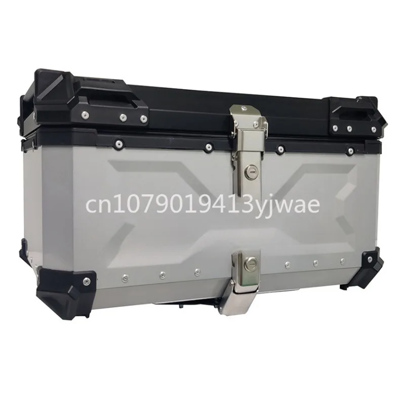 Motorcycle Rear Top Case Moto  - Aluminum Top Case Luggage Box 45L 55L recension och pris