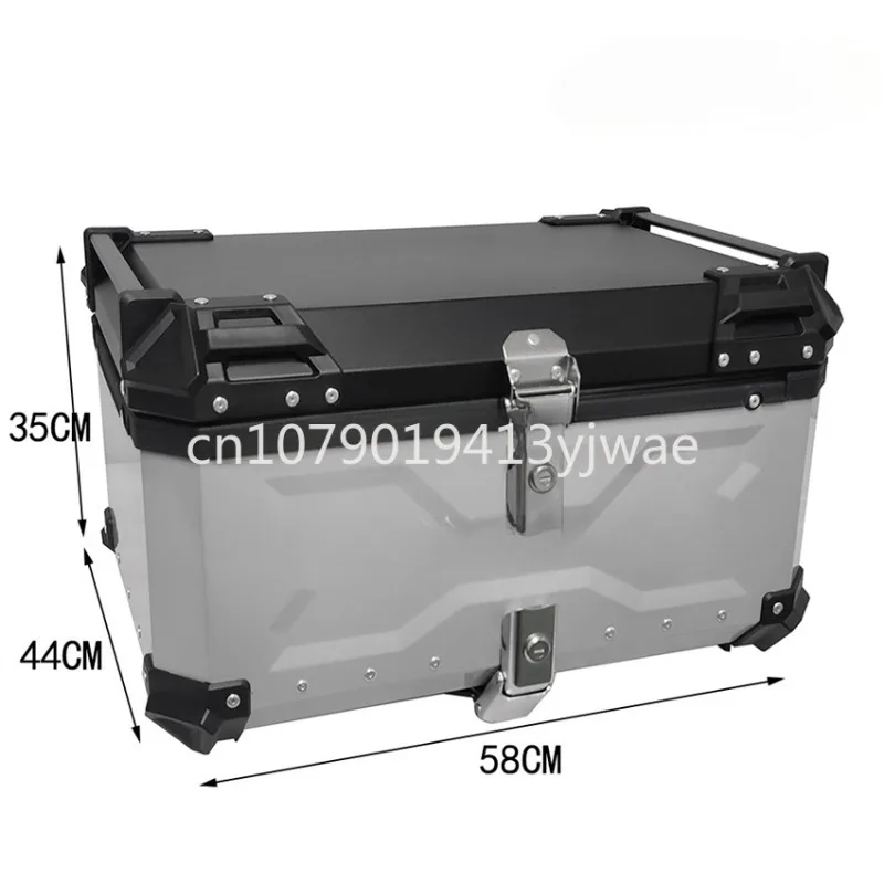 Motorcycle Rear Top Case Moto  - Aluminum Top Case Luggage Box 45L 55L recension och pris