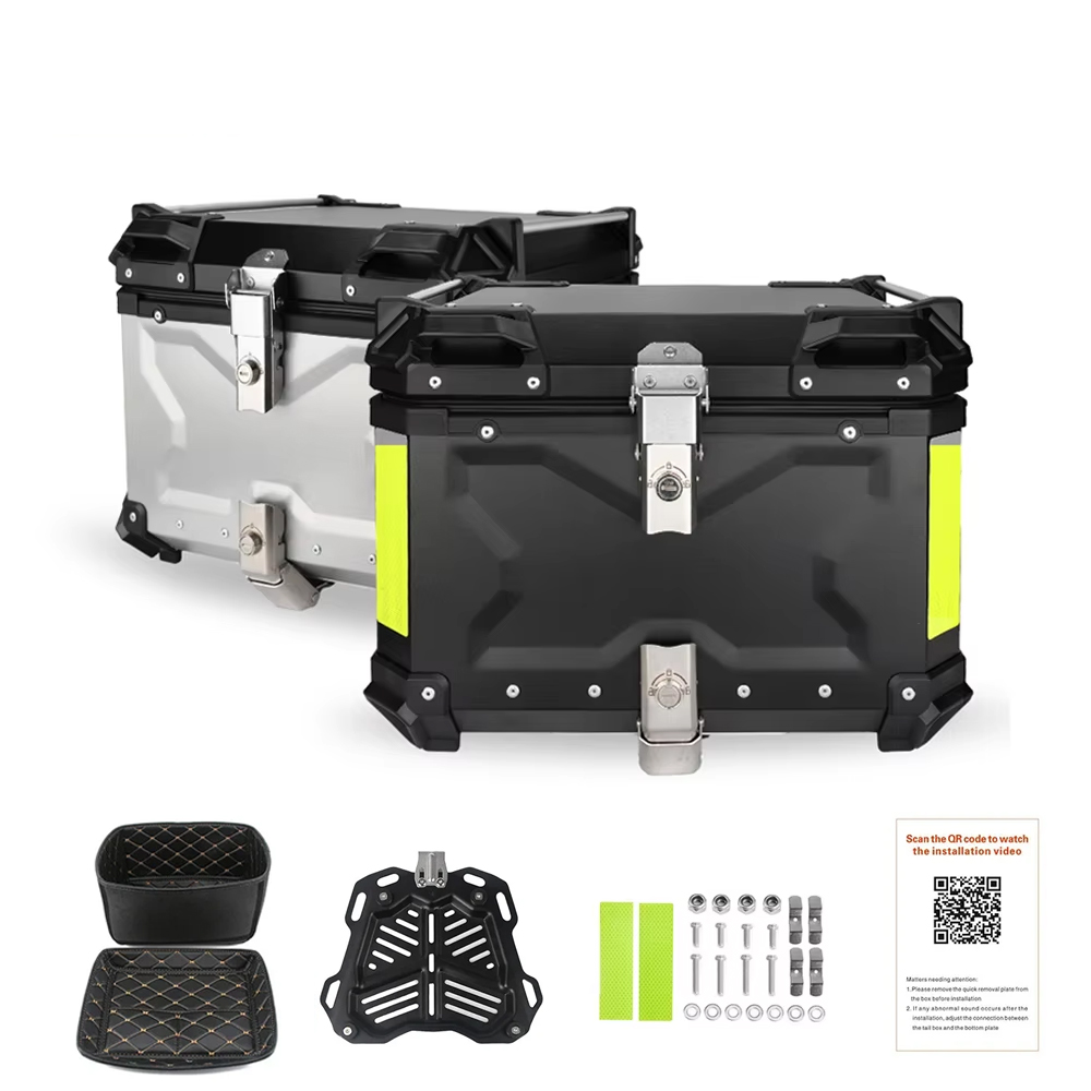Aluminum Motorcycle Rear Box 4 - Aluminum Top Case Luggage Box 45L 55L recension och pris