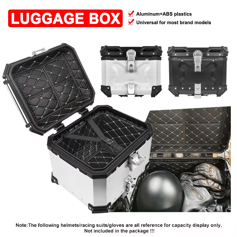 45L 55L 65L Universal Top Box  - Aluminum Top Case Luggage Box 45L 55L recension och pris