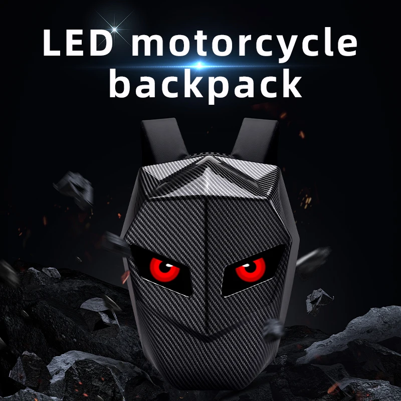 LED Backpack For Man Hard Shel - Motorcycle Helmet Backpack Waterproof Led recension och pris