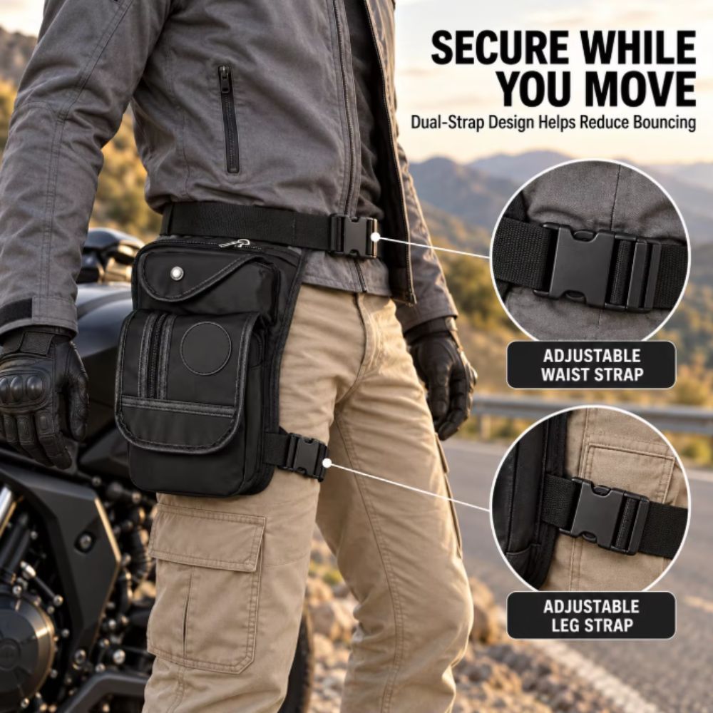 Men Canvas Drop Leg Bag Nylon  - Motorcycle Leg Bag Drop Thigh Pouch recension och pris