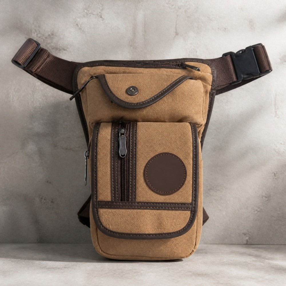 Men Canvas Drop Leg Bag Nylon  - Motorcycle Leg Bag Drop Thigh Pouch recension och pris