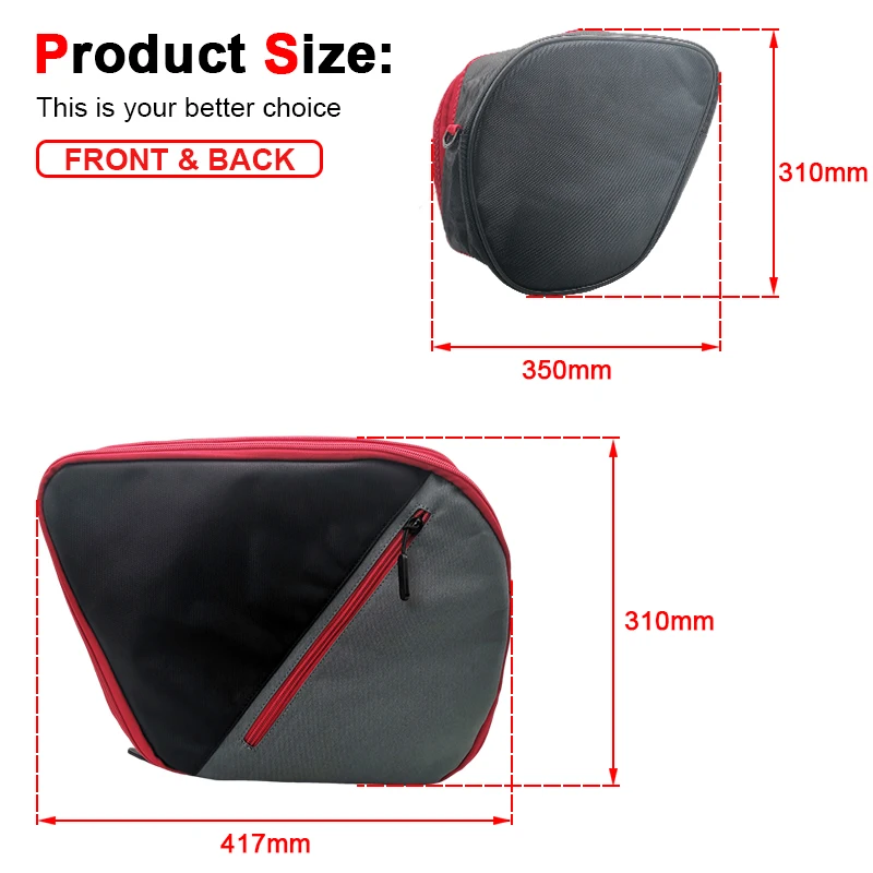 New For Yamaha Tracer 9 / 900  - Motorcycle Saddlebag Liner Inner Bags recension och pris