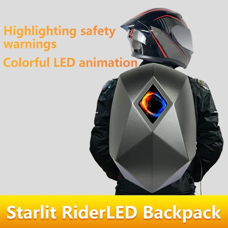 LED Knight Cycling Backpack wi - Motorcycle Helmet Backpack Waterproof Led recension och pris