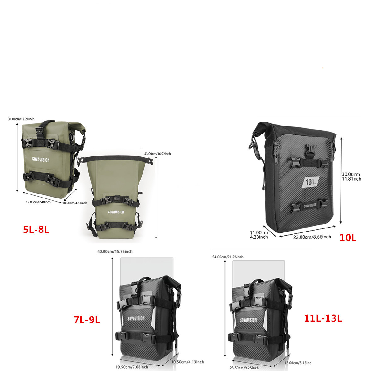 ADV Motorcycle Crash Bar Bag 8 - Motorcycle Crash Bar Waterproof Dry Bag recension och pris