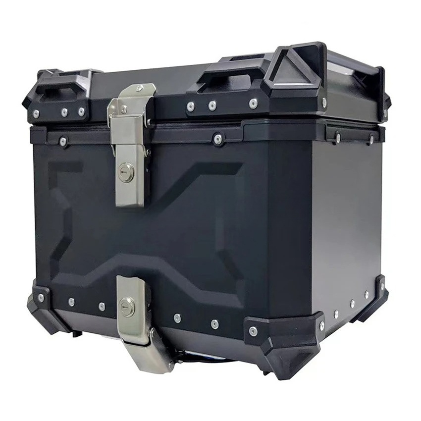 Motorcycle Rear Top Case Moto  - Aluminum Top Case Luggage Box 45L 55L recension och pris