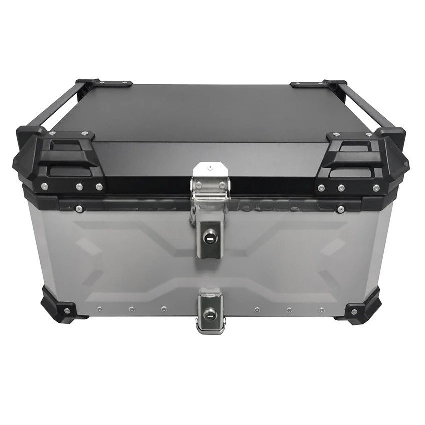 Motorcycle Rear Top Case Moto  - Aluminum Top Case Luggage Box 45L 55L recension och pris