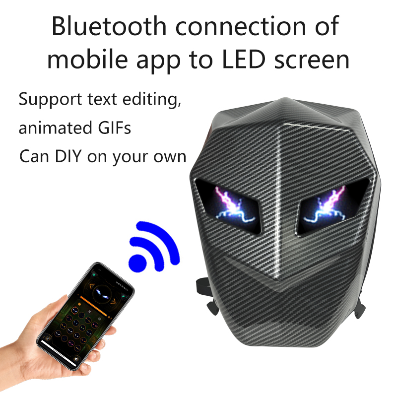 Motorcycle backpack with LED e - Motorcycle Helmet Backpack Waterproof Led recension och pris