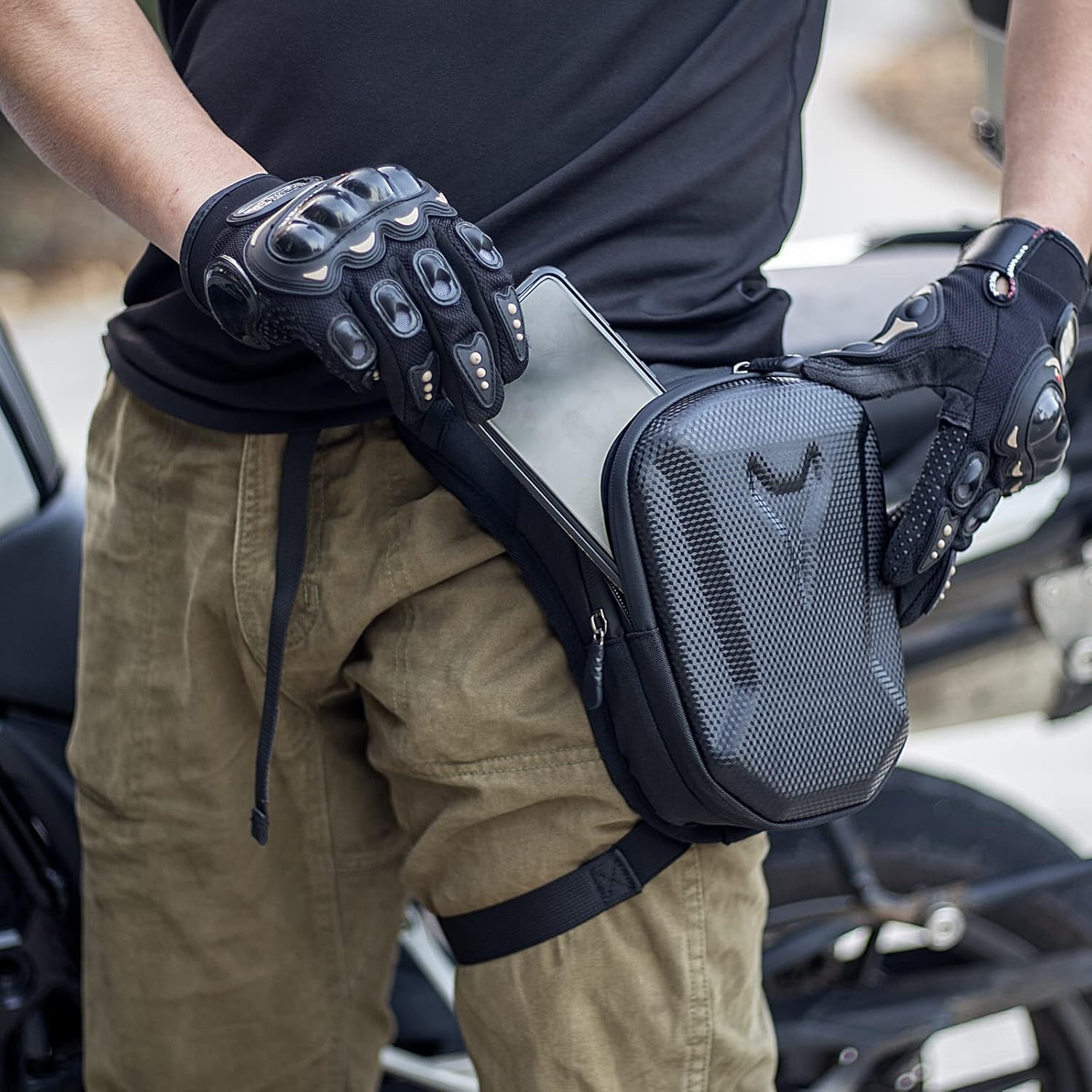 Motorcycle Waist Drop Leg Bag  - Motorcycle Leg Bag Drop Thigh Pouch recension och pris