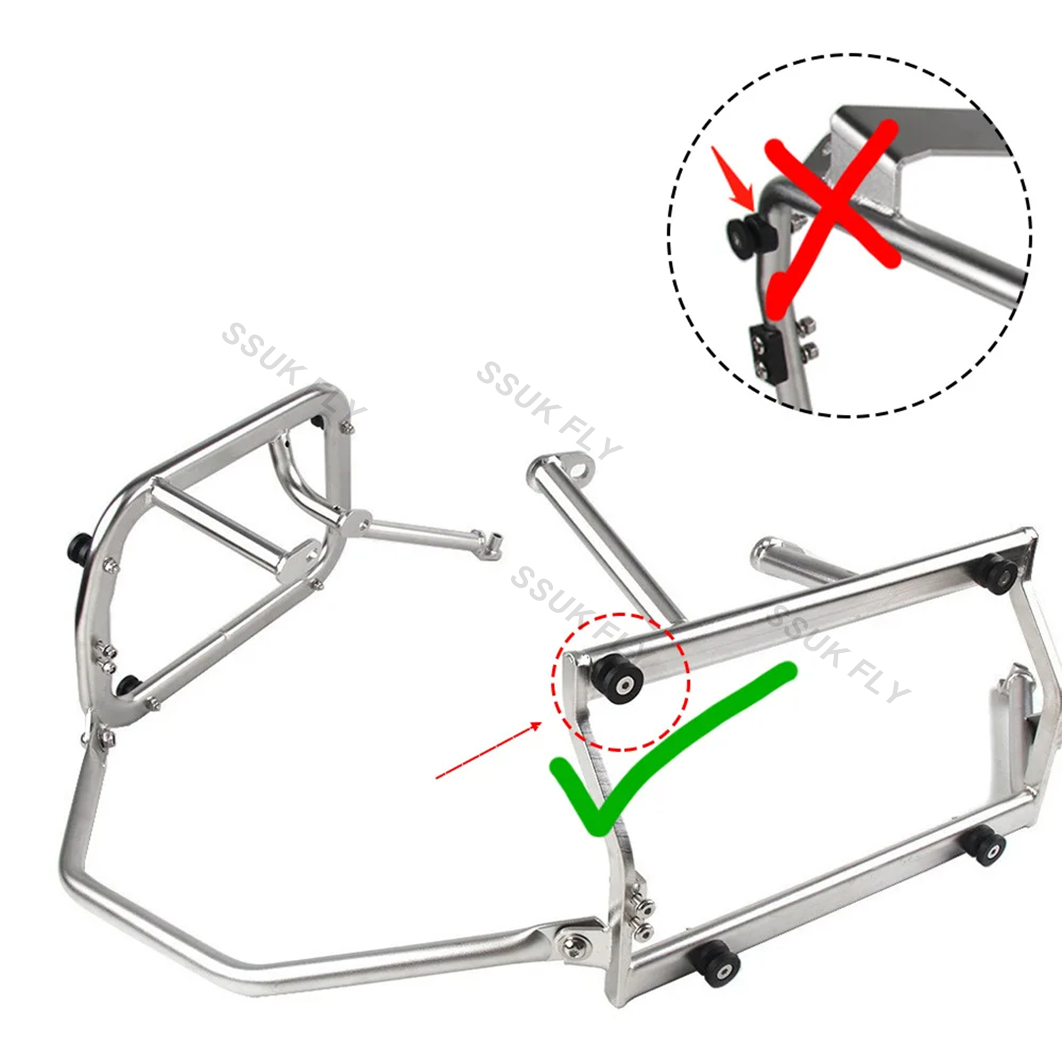 Motorcycle Side Box Luggage Ca - Pannier Mounting Bracket Rack Kit Motorcycle recension och pris