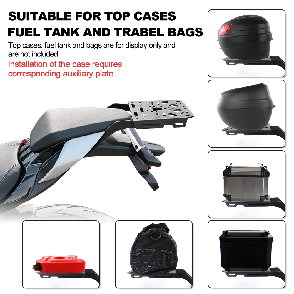 Rear Luggage Rack Motorcycle C - Motorcycle Luggage Rack Rear Carrier Steel recension och pris