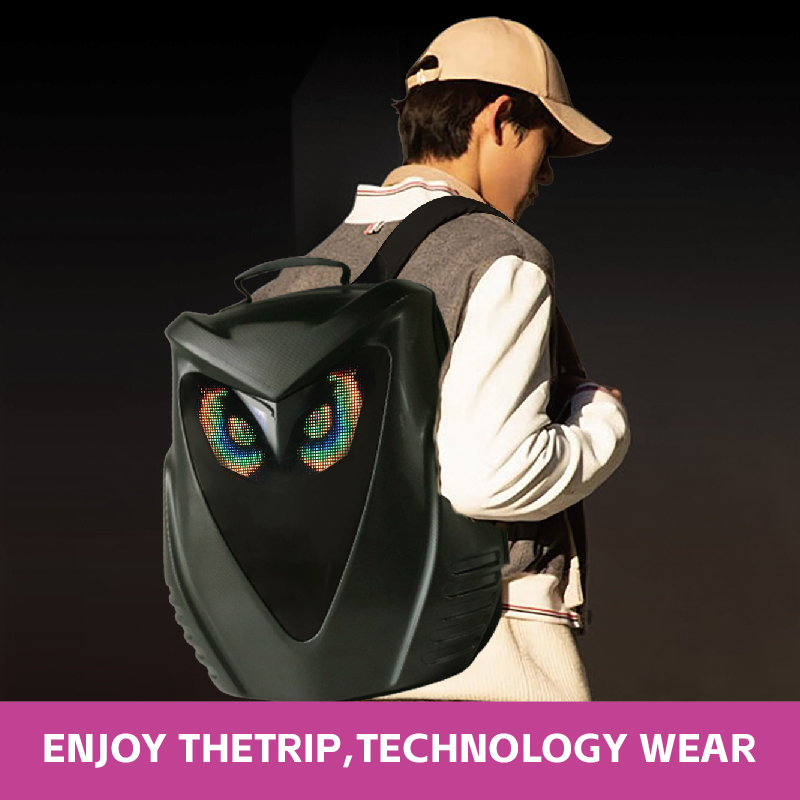 LED Eye Backpacks For Men Hard - Motorcycle Helmet Backpack Waterproof Led recension och pris