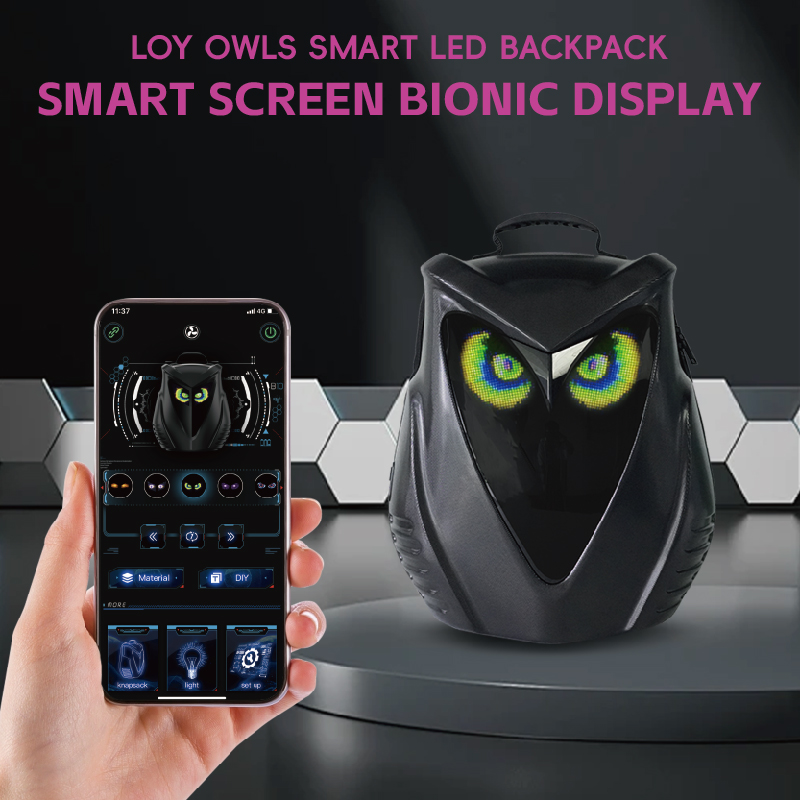 LED Eye Backpacks For Men Hard - Motorcycle Helmet Backpack Waterproof Led recension och pris