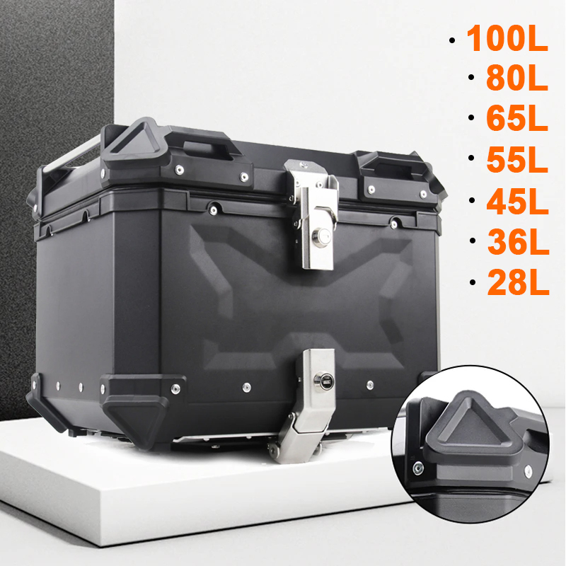Aluminum Motorcycle Rear Lugga - Aluminum Top Case Luggage Box 45L 55L recension och pris
