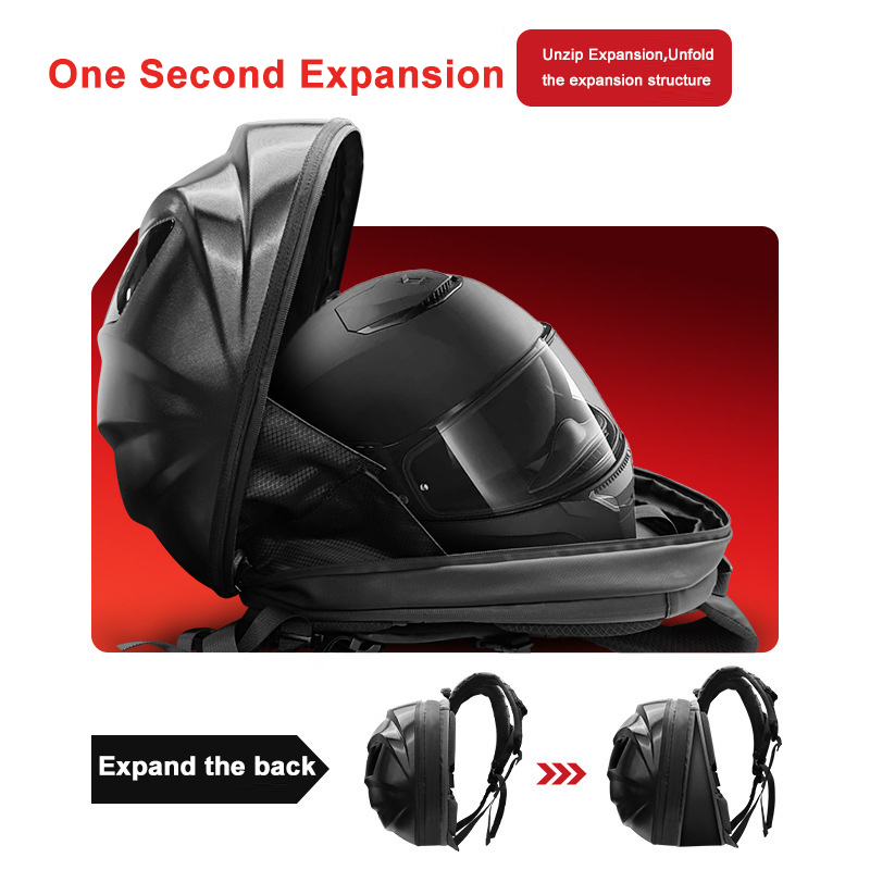 Best Quality Loy Black Knight  - Motorcycle Helmet Backpack Waterproof Led recension och pris
